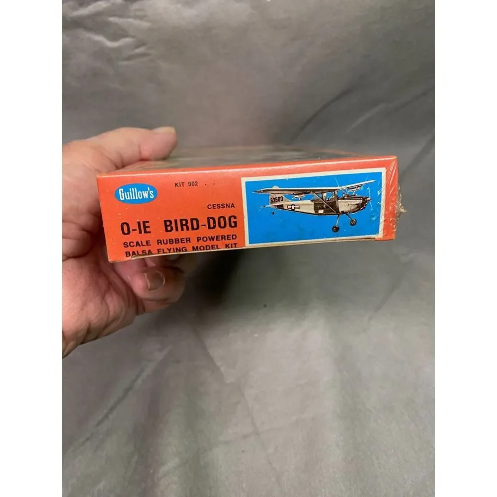 VINTAGE GUILLOW'S CESSNA O-IE BIRD-DOG FLYING MOEL KIT BALSA & TISSUE‎ NOS